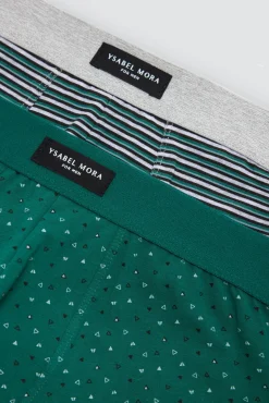 Pack 2 bóxers estampados geométricos