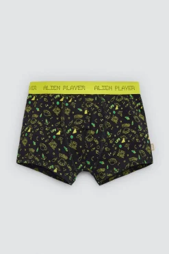 Pack 2 bóxers juveniles algodón estampados Alien
