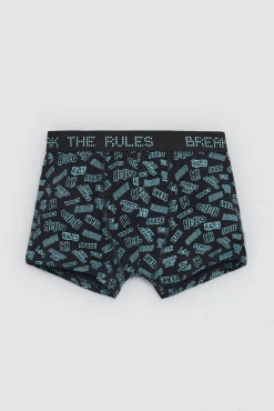 Pack 2 bóxers juveniles algodón estampados Skate