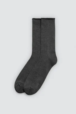 Pack 3 calcetines altos bambú sin puño colores neutros