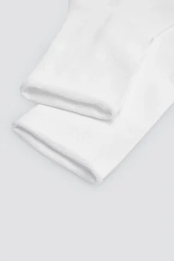 Pack 3 calcetines altos básicos lisos blanco