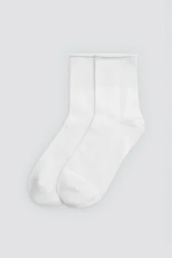 Pack 3 calcetines altos básicos lisos blanco
