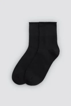 Pack 3 calcetines altos básicos lisos negro