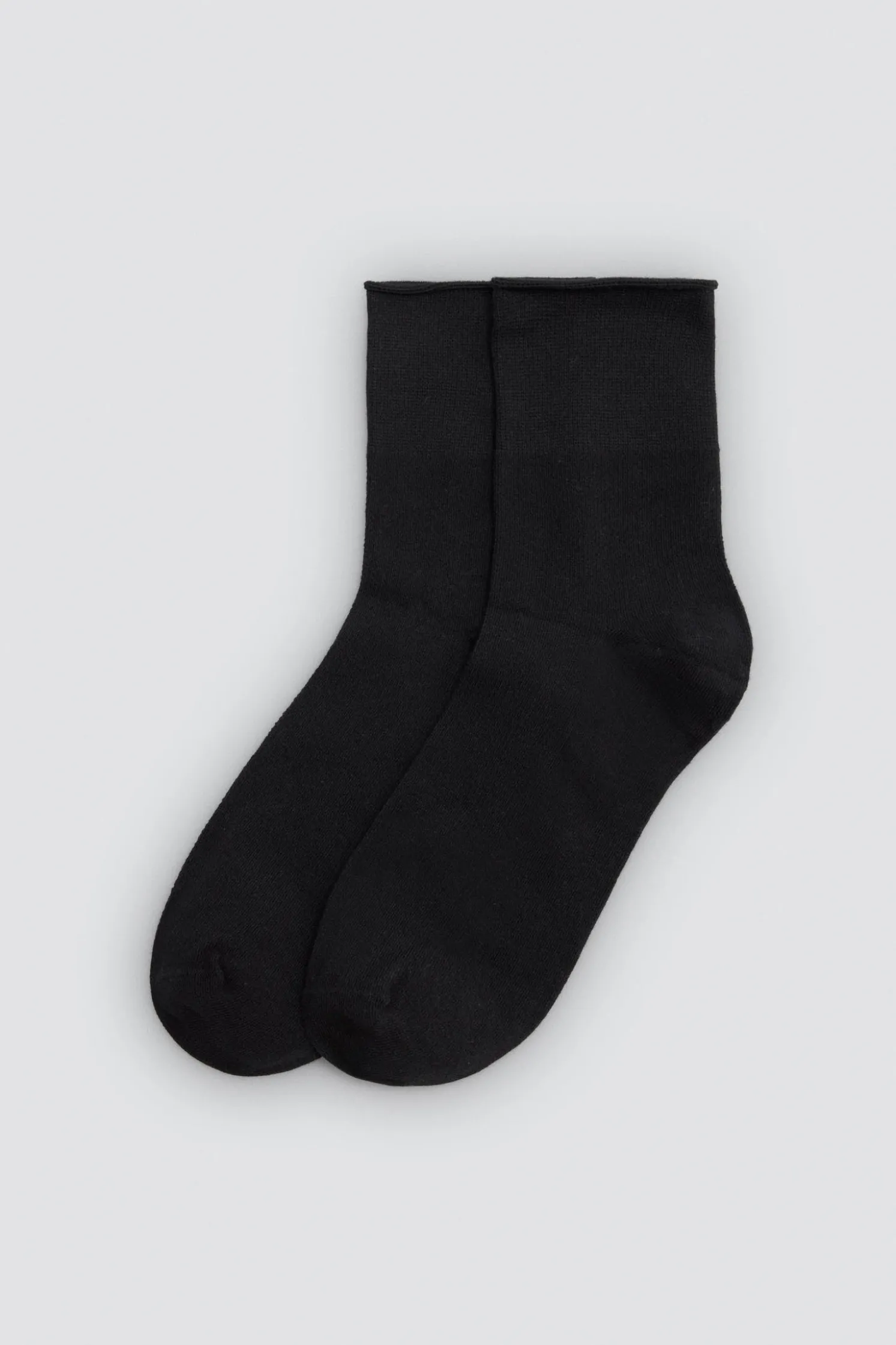 Pack 3 calcetines altos básicos lisos negro