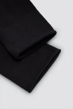 Pack 3 calcetines altos básicos lisos negro