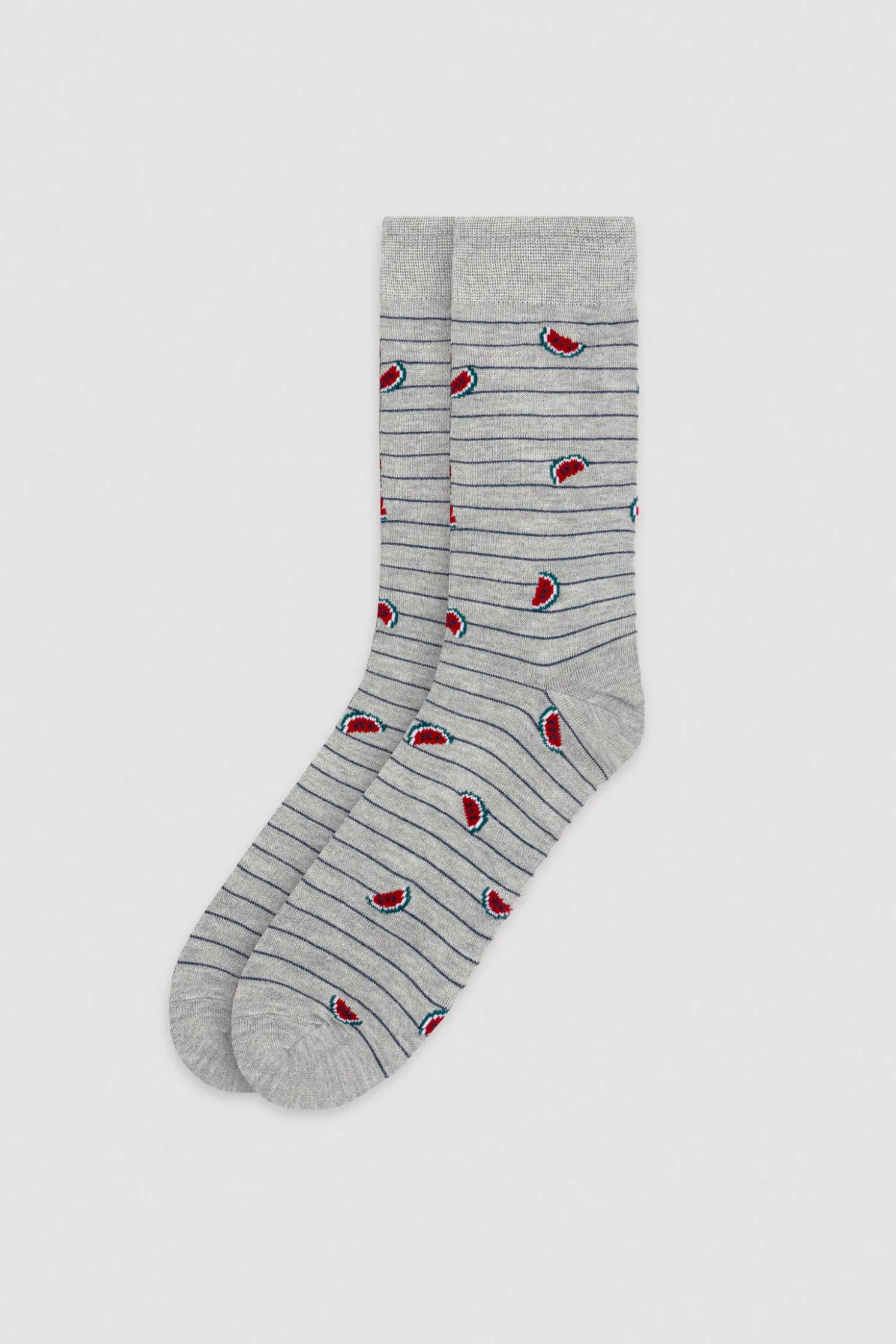 Pack 3 calcetines altos estampado frutas