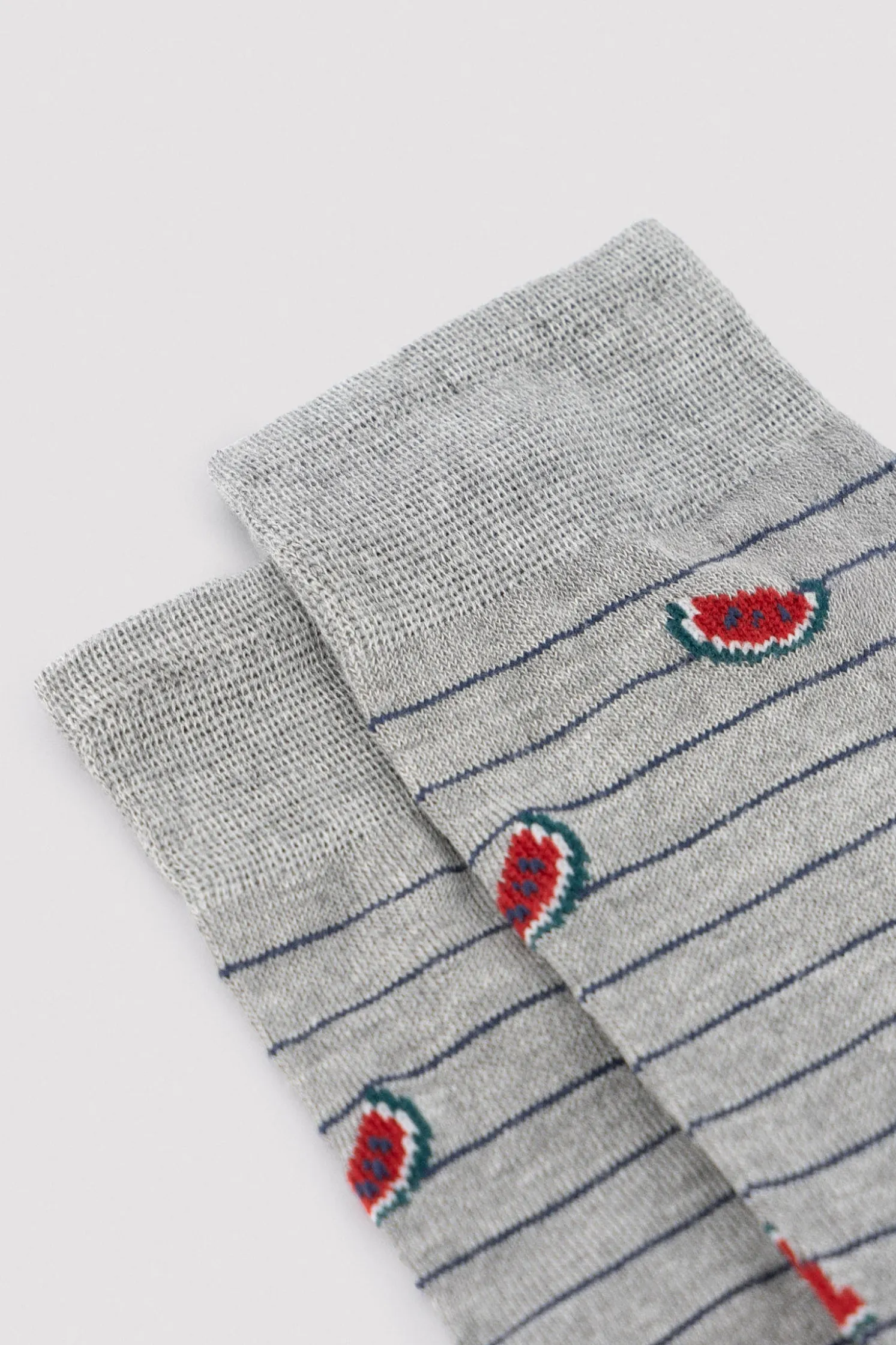 Pack 3 calcetines altos estampado frutas