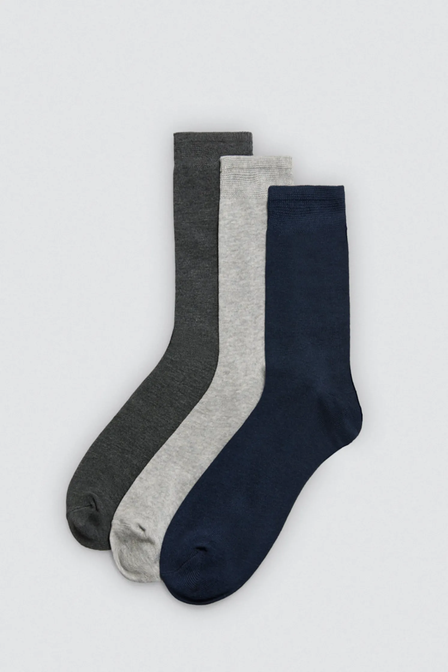 Pack 3 calcetines bambú básicos colores neutros