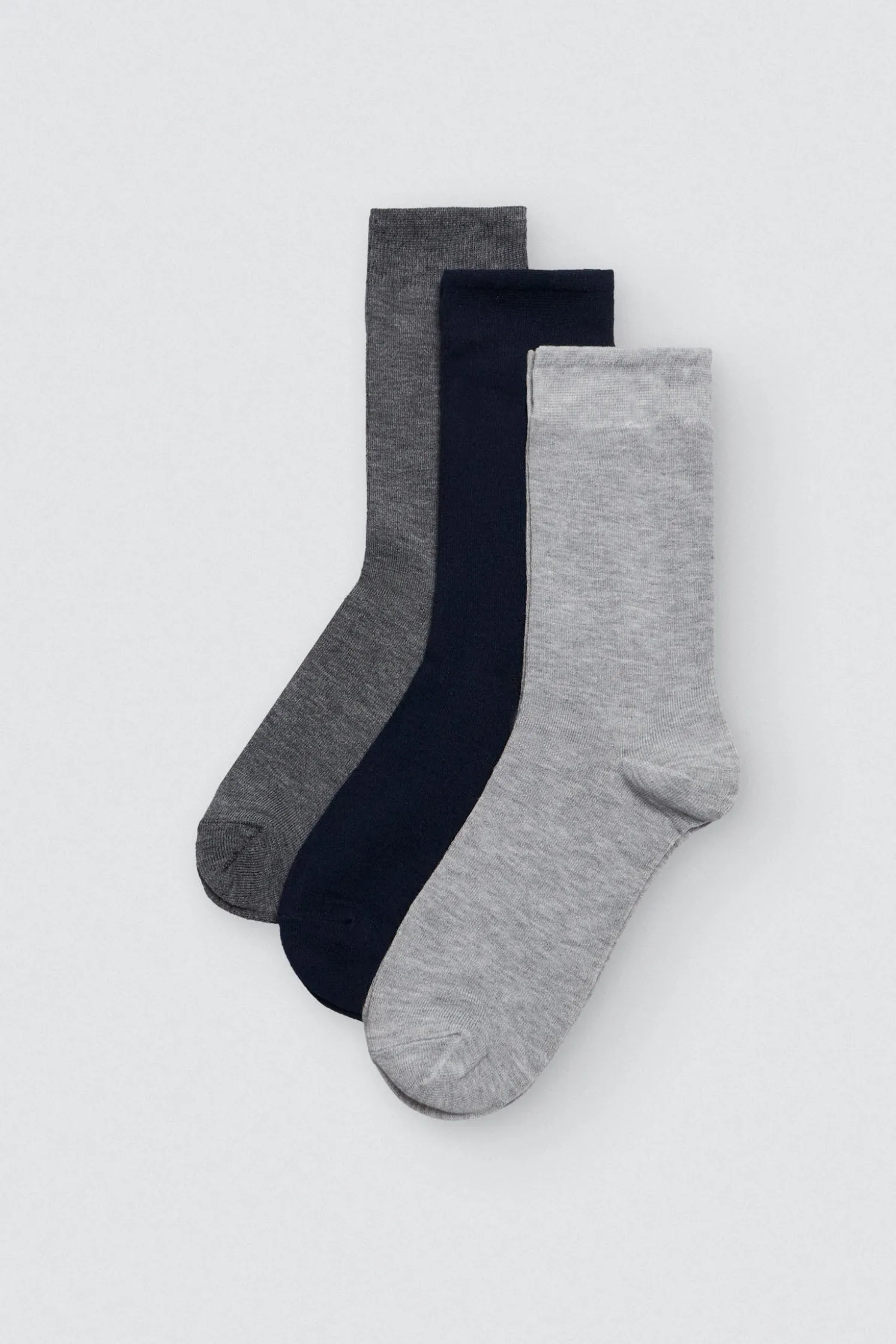 Pack 3 calcetines bambú colores neutros