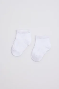 Pack 3 calcetines bebé básicos transpirables blanco