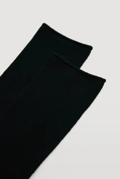 Pack 3 calcetines básicos mujer sin puño negros
