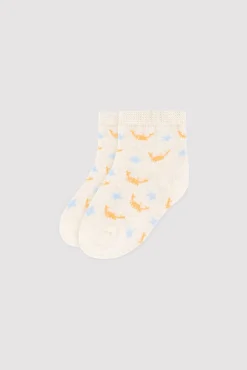 Pack 3 calcetines cortos bebé estampados oso pirata