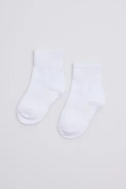Pack 3 calcetines cortos infantil blanco