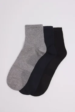Pack 3 calcetines cortos transpirables surtido