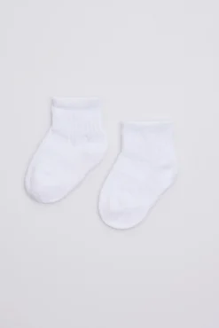 Pack 3 calcetines de bebé transpirables estilo sport blanco