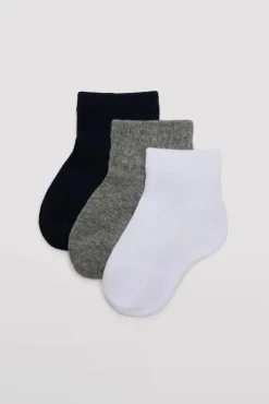 Pack 3 calcetines de bebé transpirables estilo sport colores
