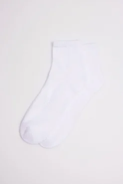 Pack 3 calcetines deportivos de rizo blanco