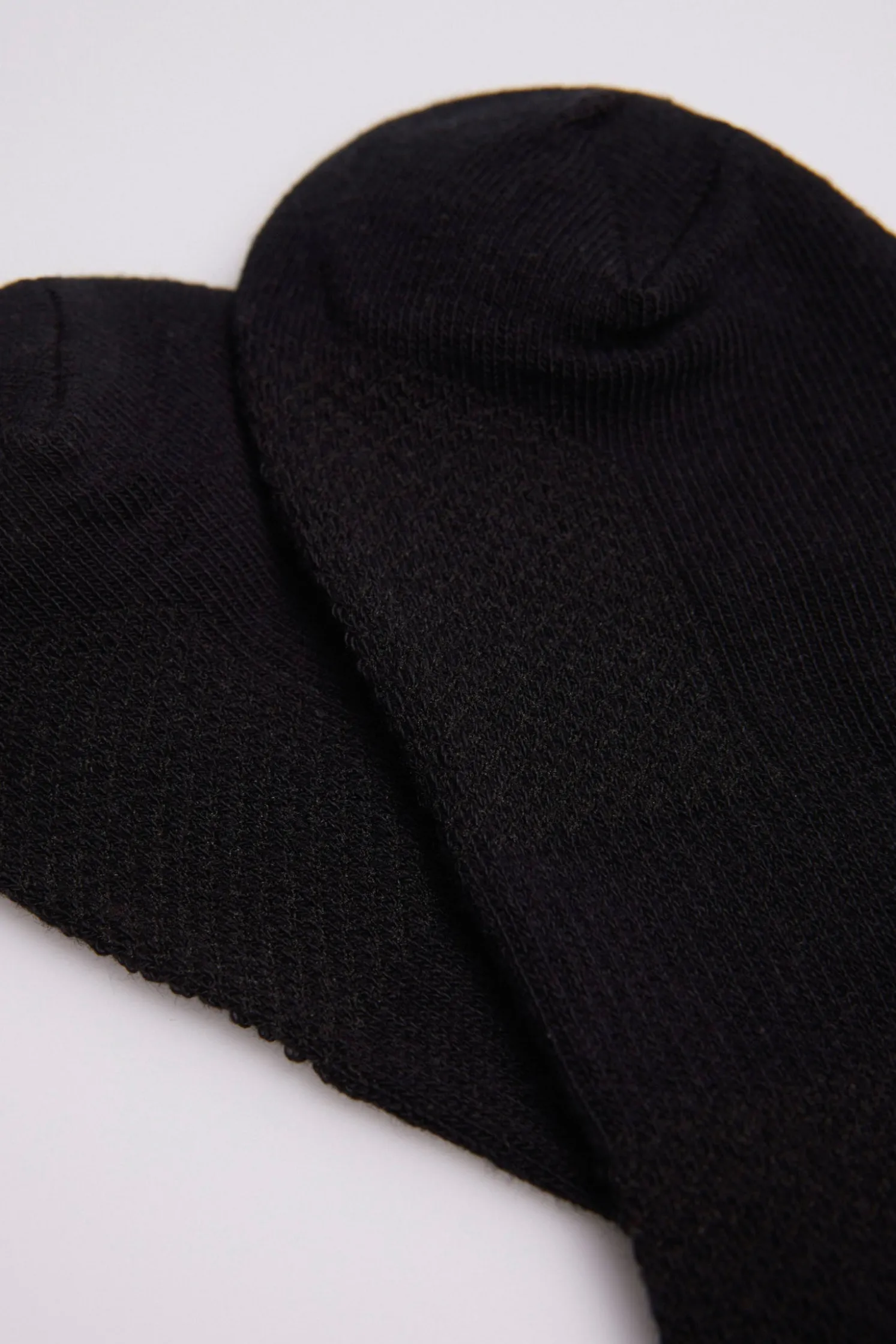 Pack 3 calcetines deportivos tobilleros algodón negro
