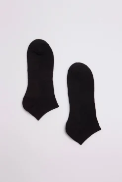 Pack 3 calcetines deportivos tobilleros algodón negro