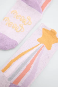 Pack 3 calcetines infantiles térmicos antideslizantes Meow