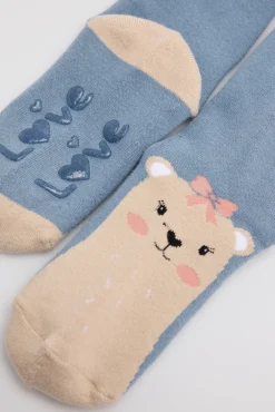 Pack 3 calcetines infantiles térmicos antideslizantes Love