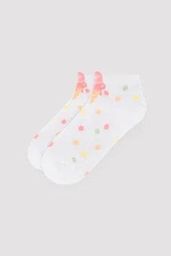 Pack 3 calcetines tobilleros infantiles estampado helados