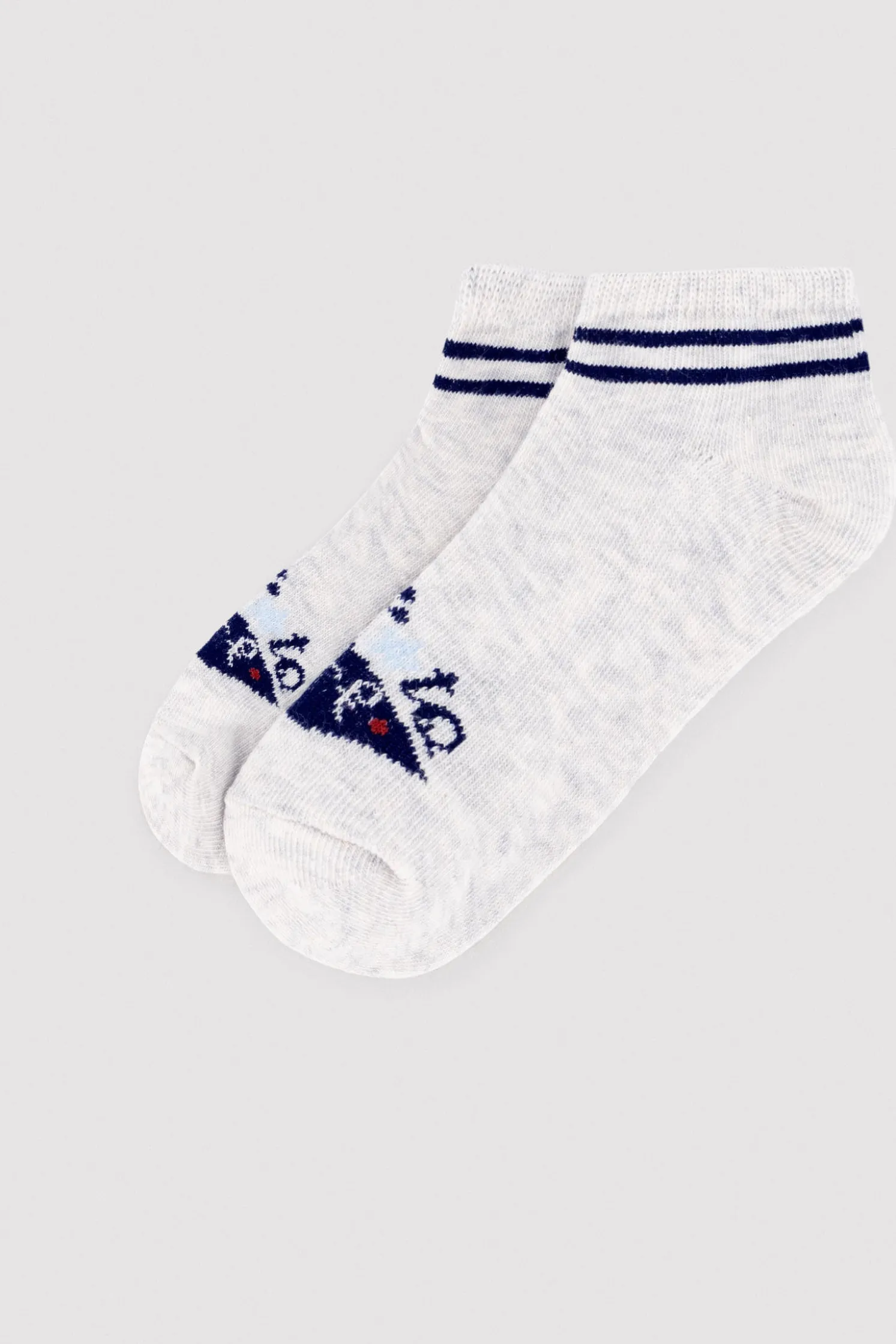 Pack 3 calcetines tobilleros infantiles estampados Learn to sure