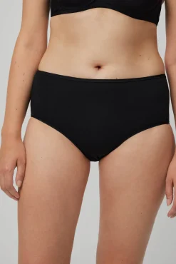 Pack de 2 bragas altas básicas algodón negro