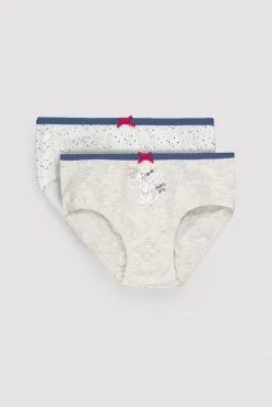 Pack de 2 bragas infantiles estampadas caniche