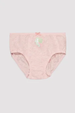 Pack de 2 bragas infantiles estampadas sirena