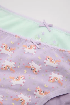 Pack de 2 bragas infantiles estampado unicornios