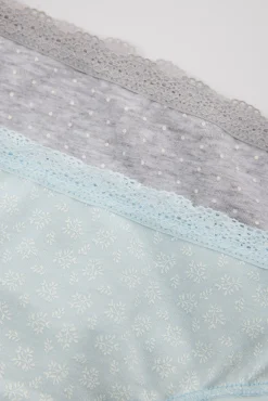 Pack de 6 bragas juveniles estampadas Little Blooms