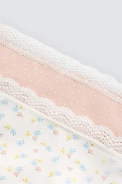 Pack de 2 bragas midi estampadas pastel tonos rosa