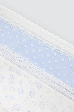 Pack de 2 bragas midi estampadas pastel tonos azules