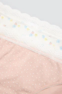 Pack de 2 bragas mini estampadas pastel tonos rosa