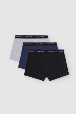 Pack de 3 bóxers básicos lisos