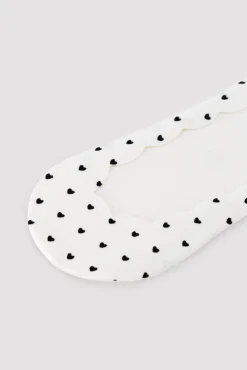 Pack de 3 calcetines pinkies elásticos estampados corazones