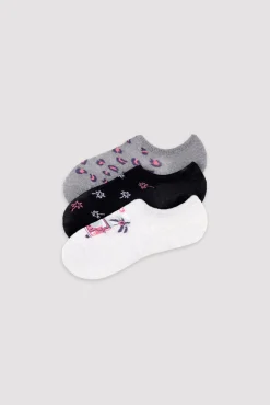 Pack de 3 calcetines pinkies estampados