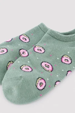 Pack de 4 calcetines pinkies estampados foodie