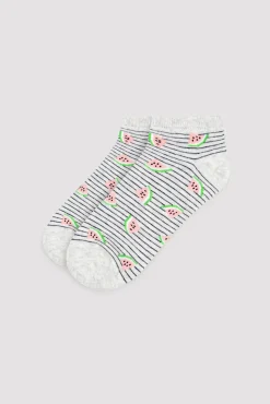 Pack de 3 calcetines tobilleros estampados