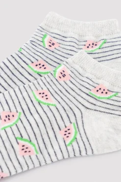 Pack de 3 calcetines tobilleros estampados
