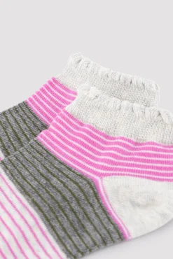 Pack de 4 calcetines tobilleros estampados con ribete