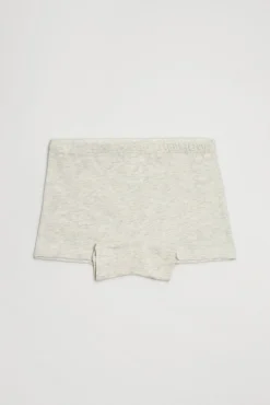 Pack de 2 culottes de niña algodón gris y rosa