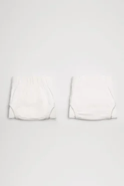 Pack de 2 slips de niño algodón blancos