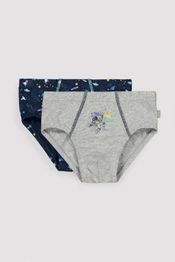 Pack de 2 slips infantiles estampado astronautas