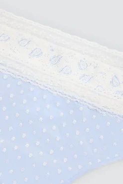 Pack de 2 tangas estampados pastel tonos azules