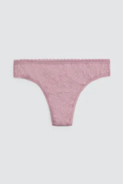 Pack de 2 tangas estampados tonos rosas