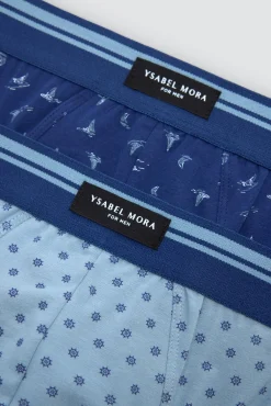 Pack 2 slips estampados náuticos