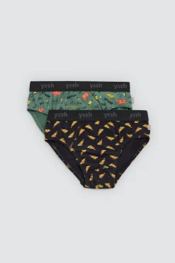 Pack 2 slips juveniles algodón estampados Yeah