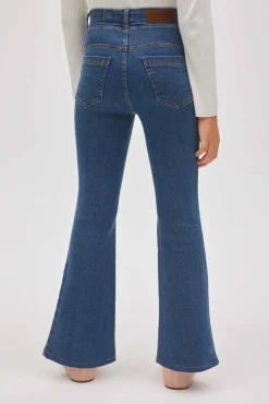 Pantalones niña vaqueros flare